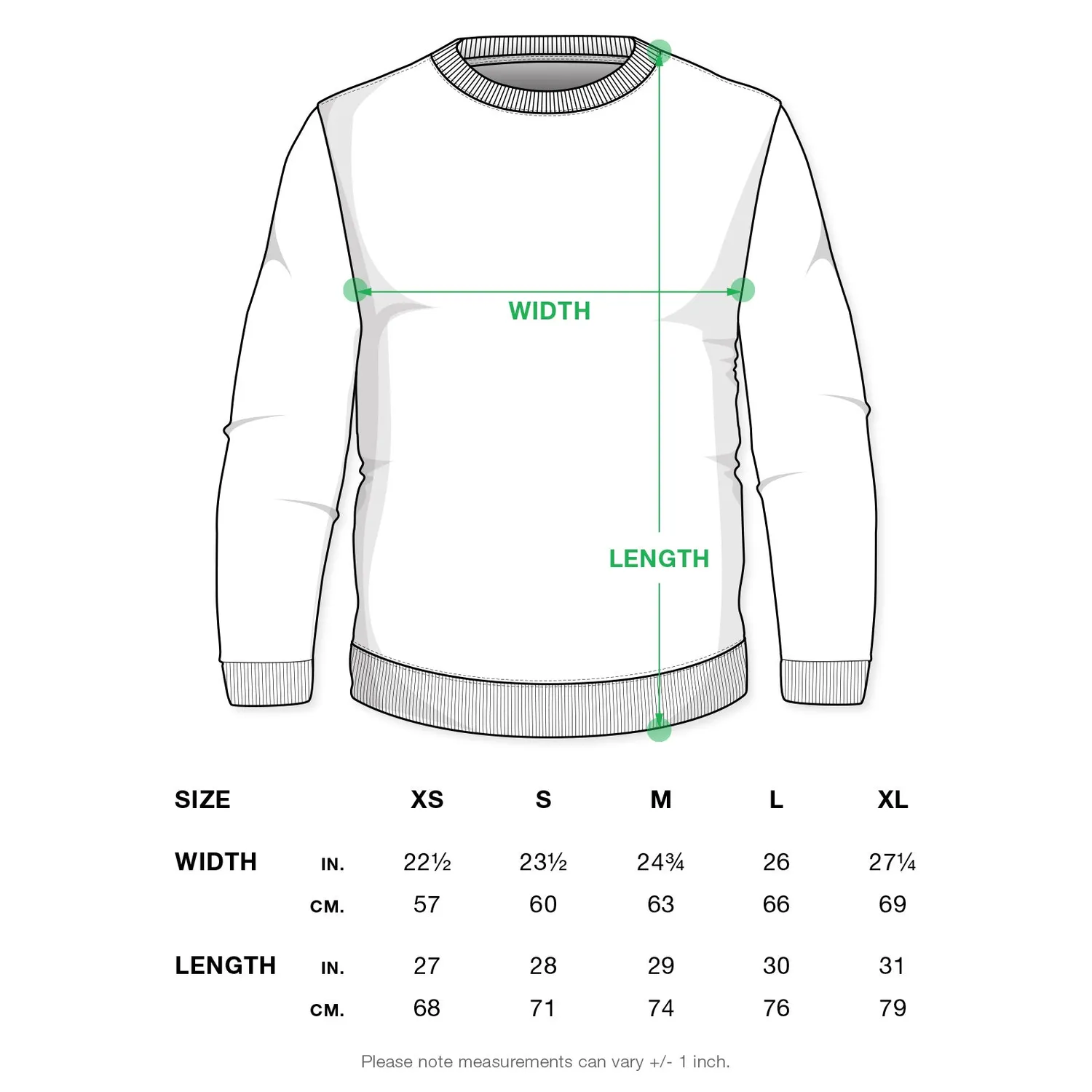 OneUp Embroidered Logo Crewneck sweatshirt grøn