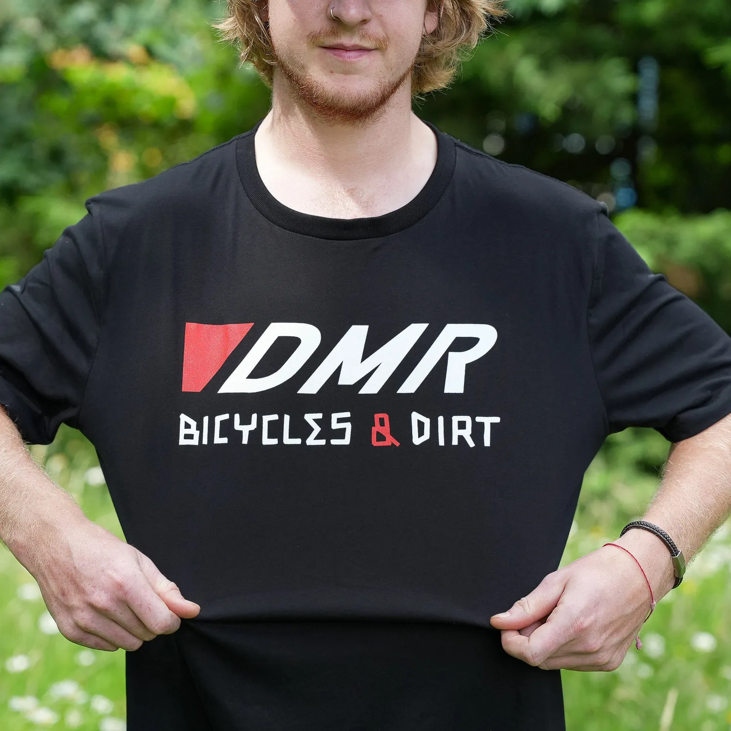 DMR Bicycles Dirt T-shirt sort økologisk bomuld