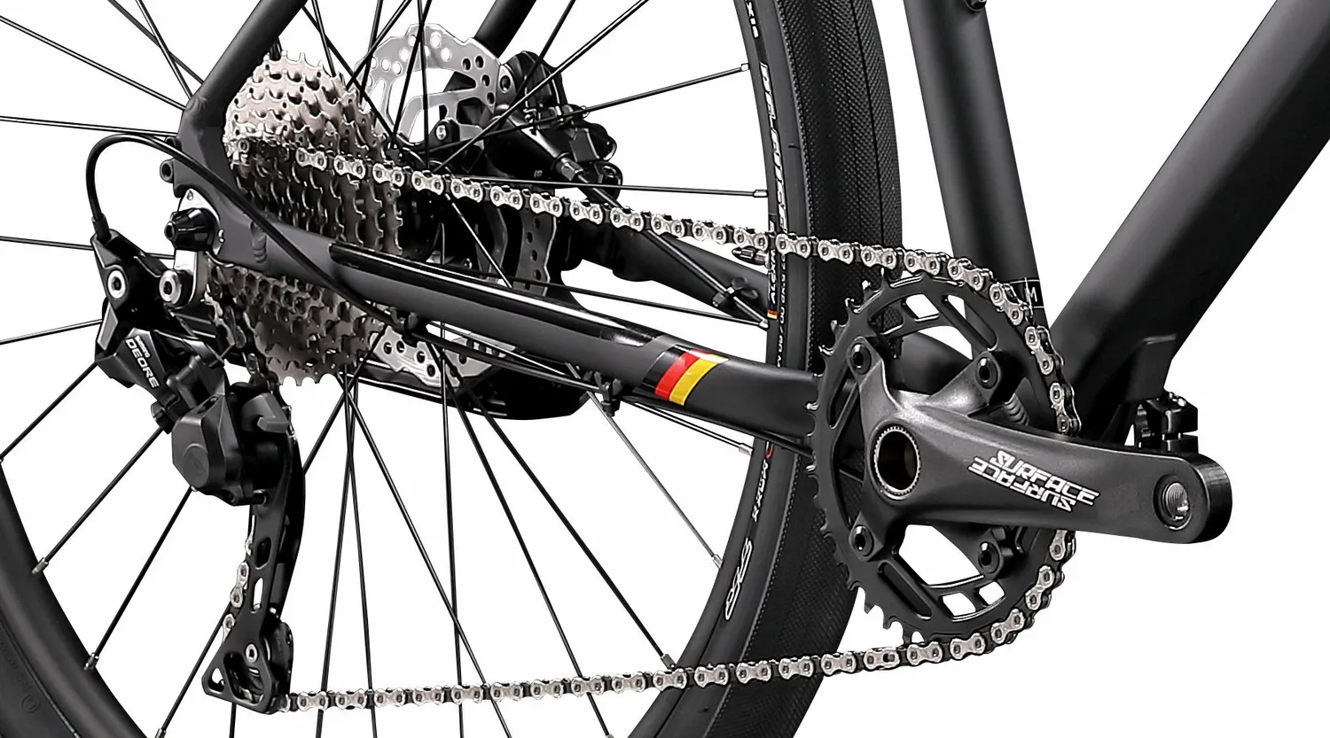 Silverback Scento Metro hybridcykel Stealth Black 1x10