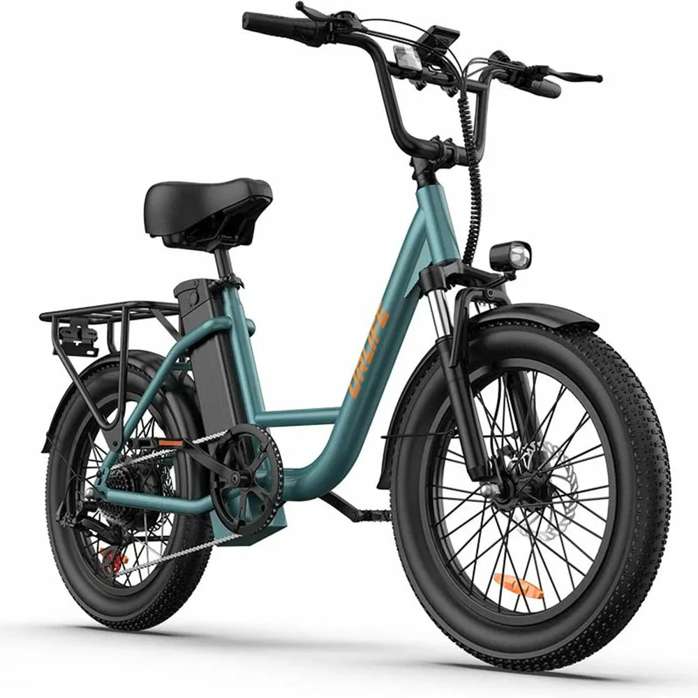 URLIFE E20 US elcykel Dusty Teal klar til spor