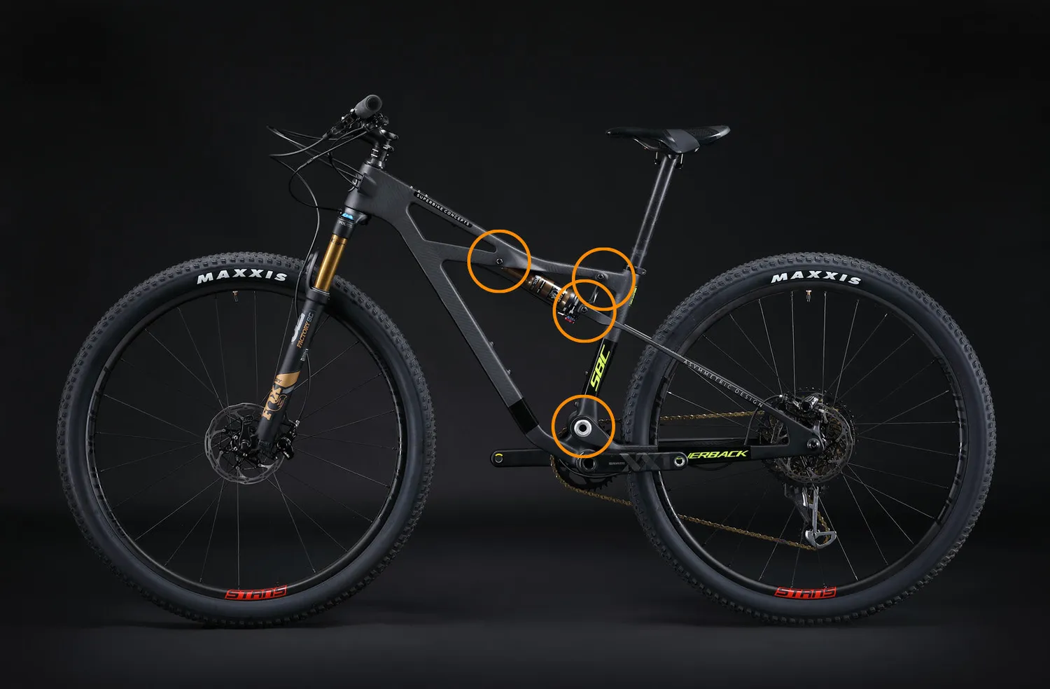 Silverback CF AL pivot bolt- og lejesæt komplet