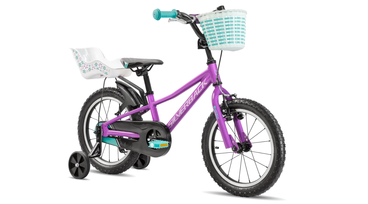 Silverback Skid 16 børnecykel 16" Moonwalk Grey alu