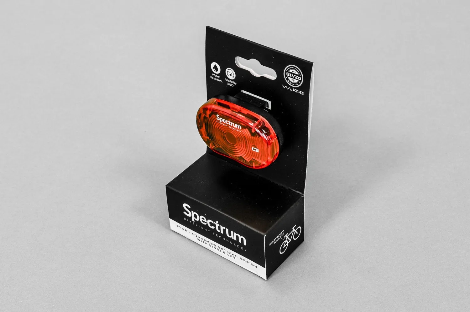 Silverback Spectrum Star baglygte single LED