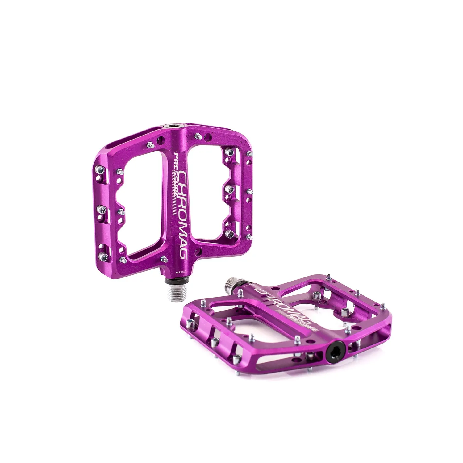 Chromag Pressure platformpedaler sort alloy