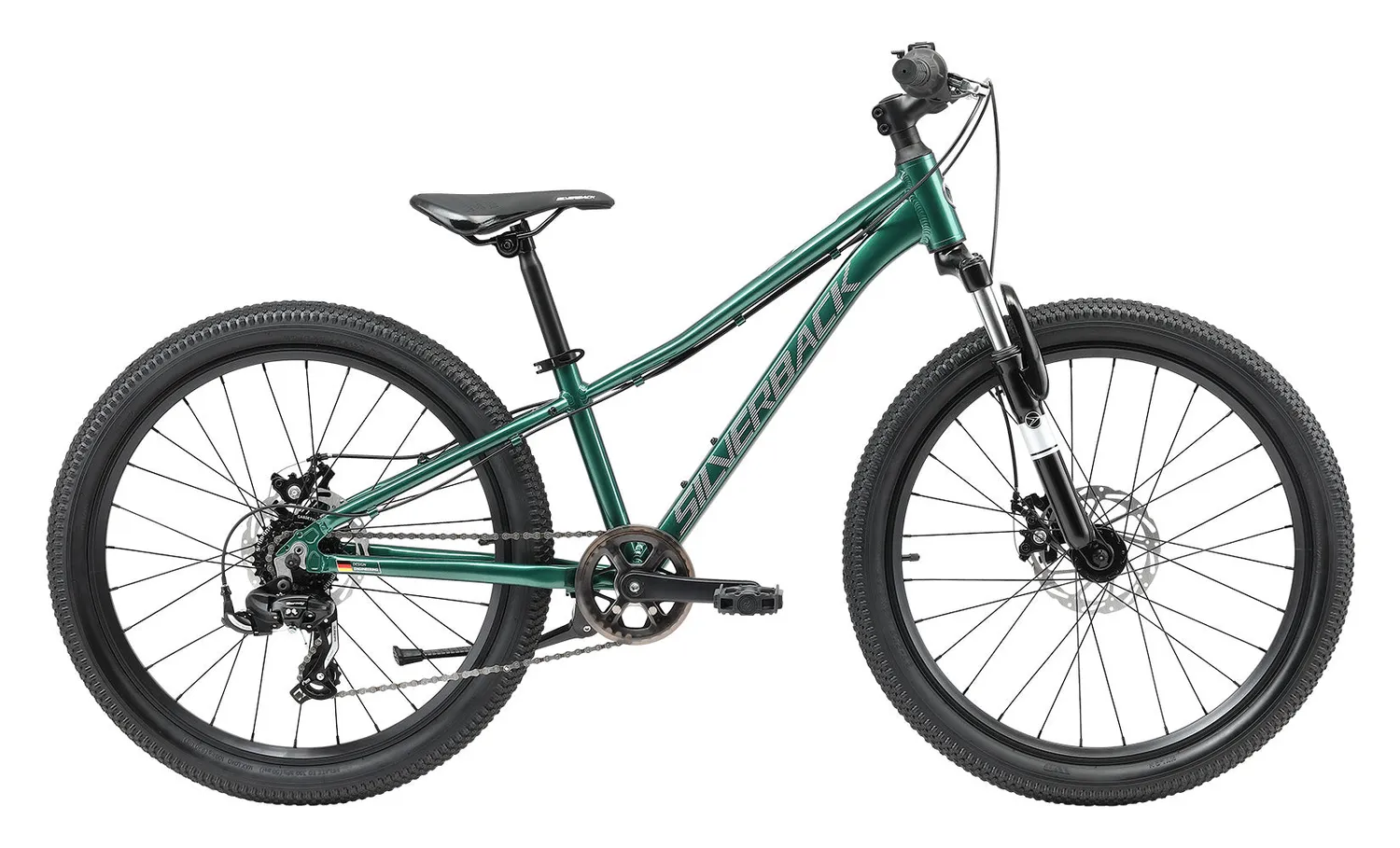 Silverback Spyke 24D Gen4 børnecykel grå/rød 7 gear