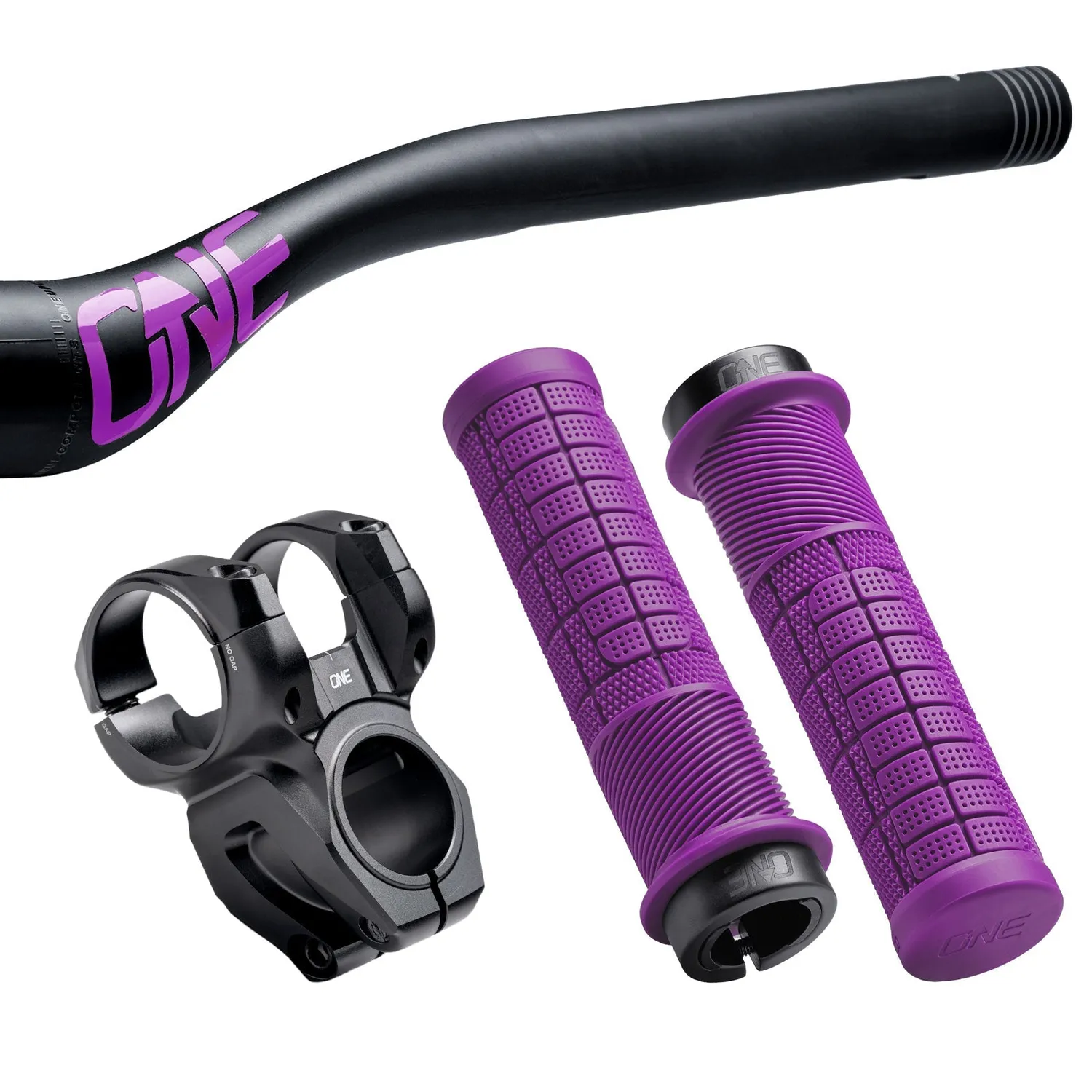 OneUp Carbon E-Bar Bundle styr 35mm rise