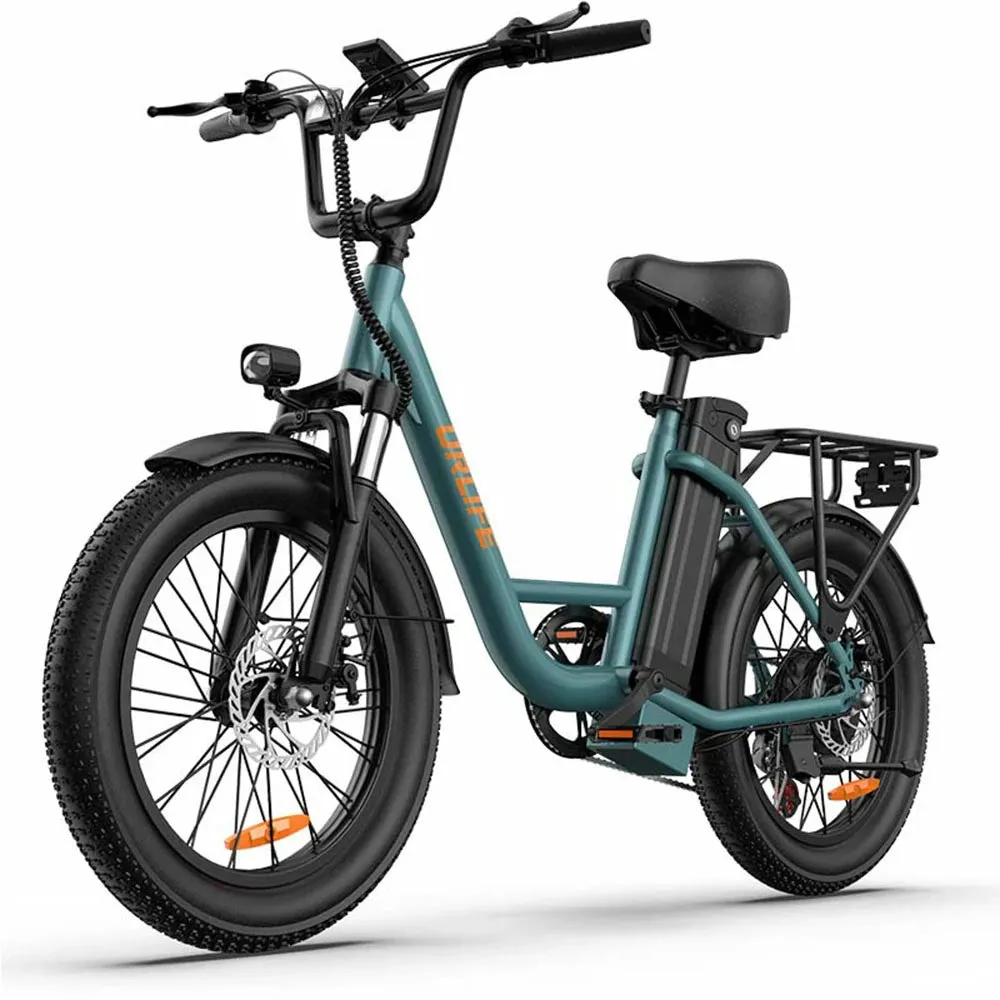 URLIFE E20 US elcykel Dusty Teal klar til spor