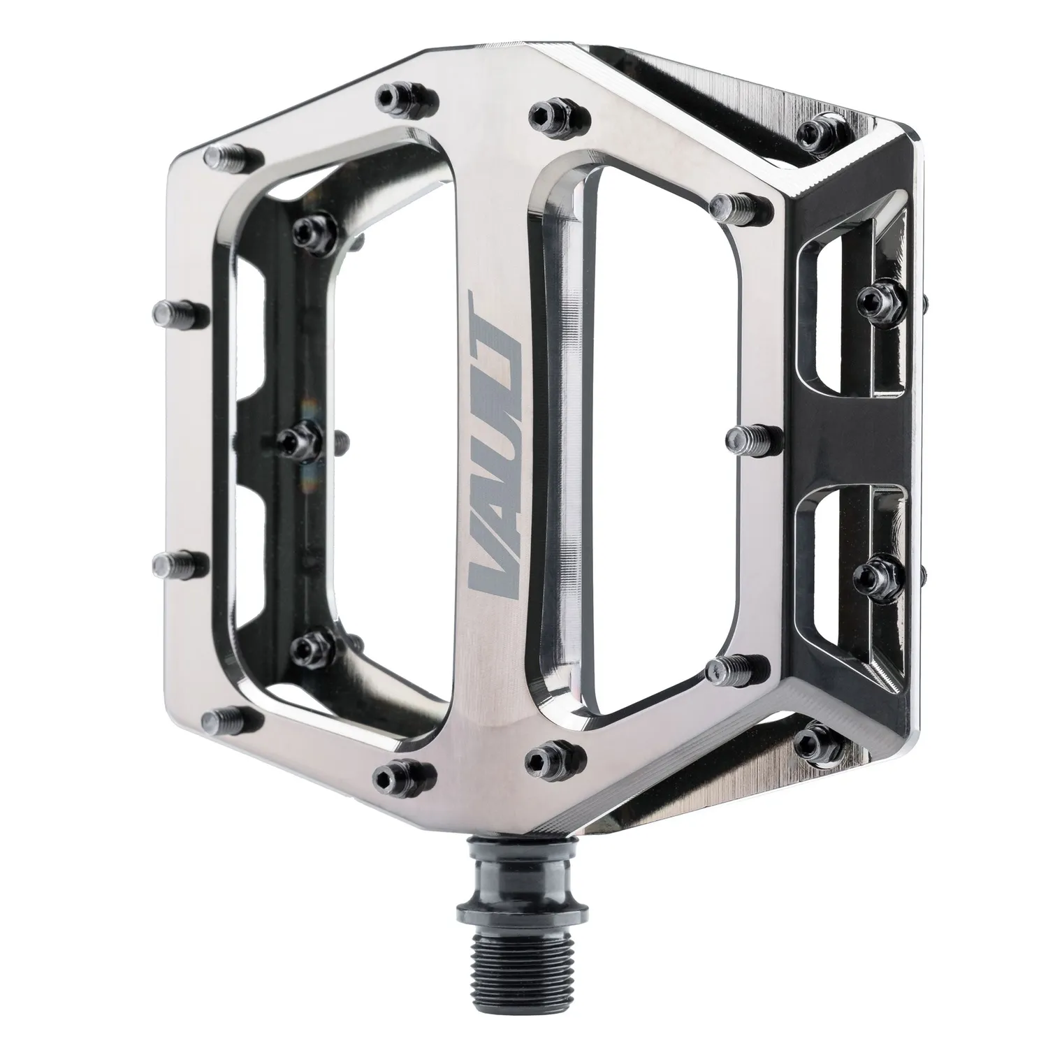 DMR Vault Black Chrome platformpedal concave alu