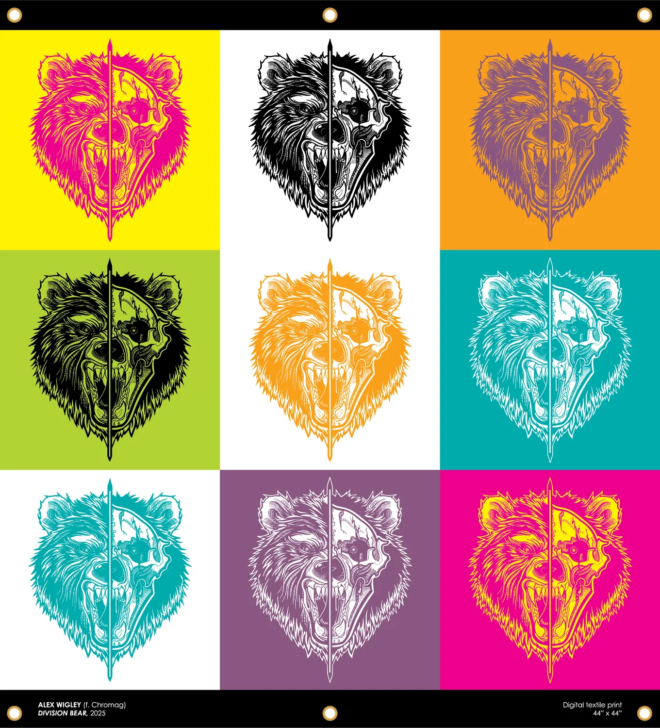 Chromag Banner vægflag Division Bear 44x46