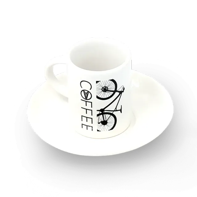 Silverback B2BF espressokop porcelæn hvid-sort