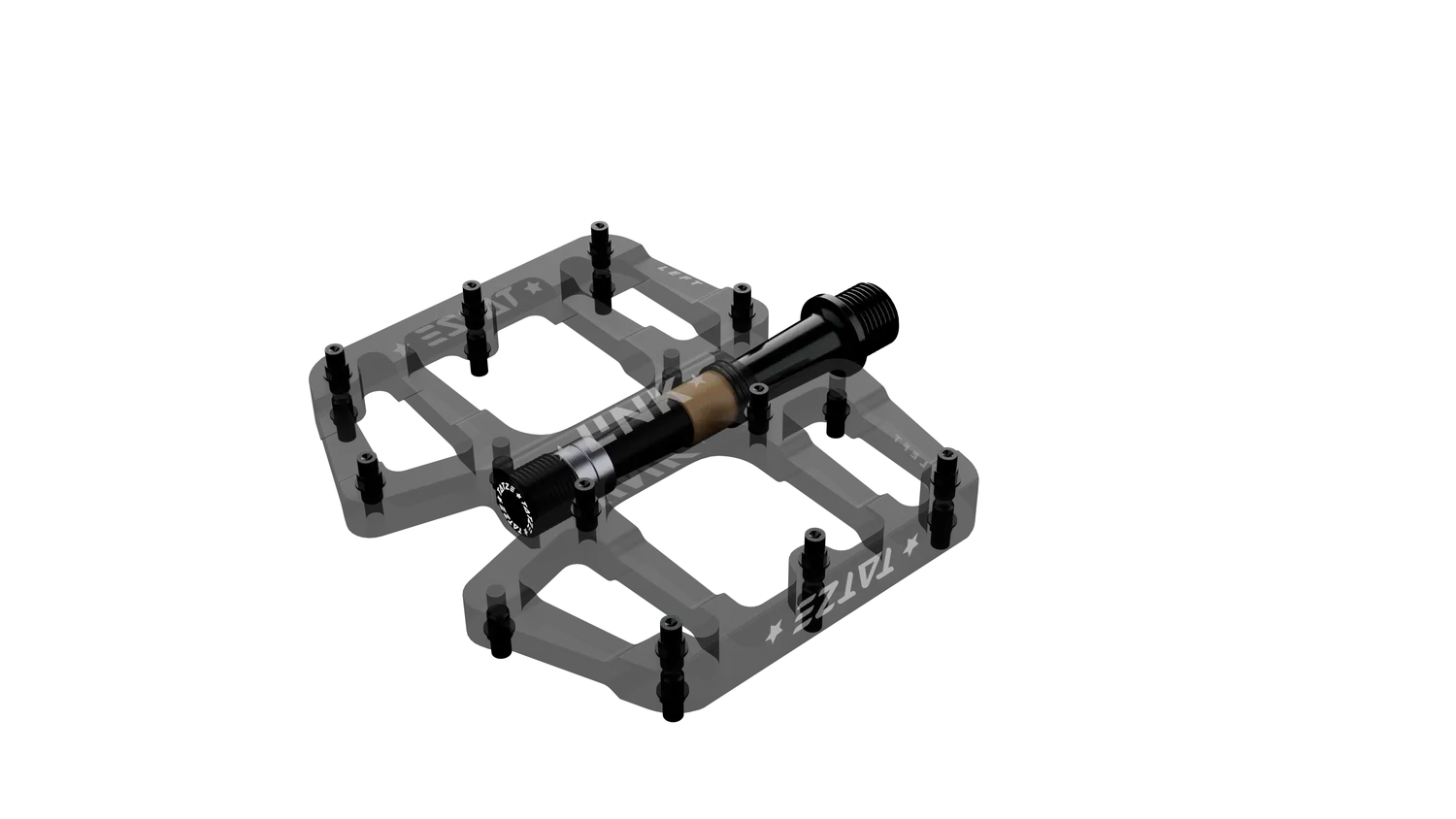 TATZE Link platformpedal flad sort