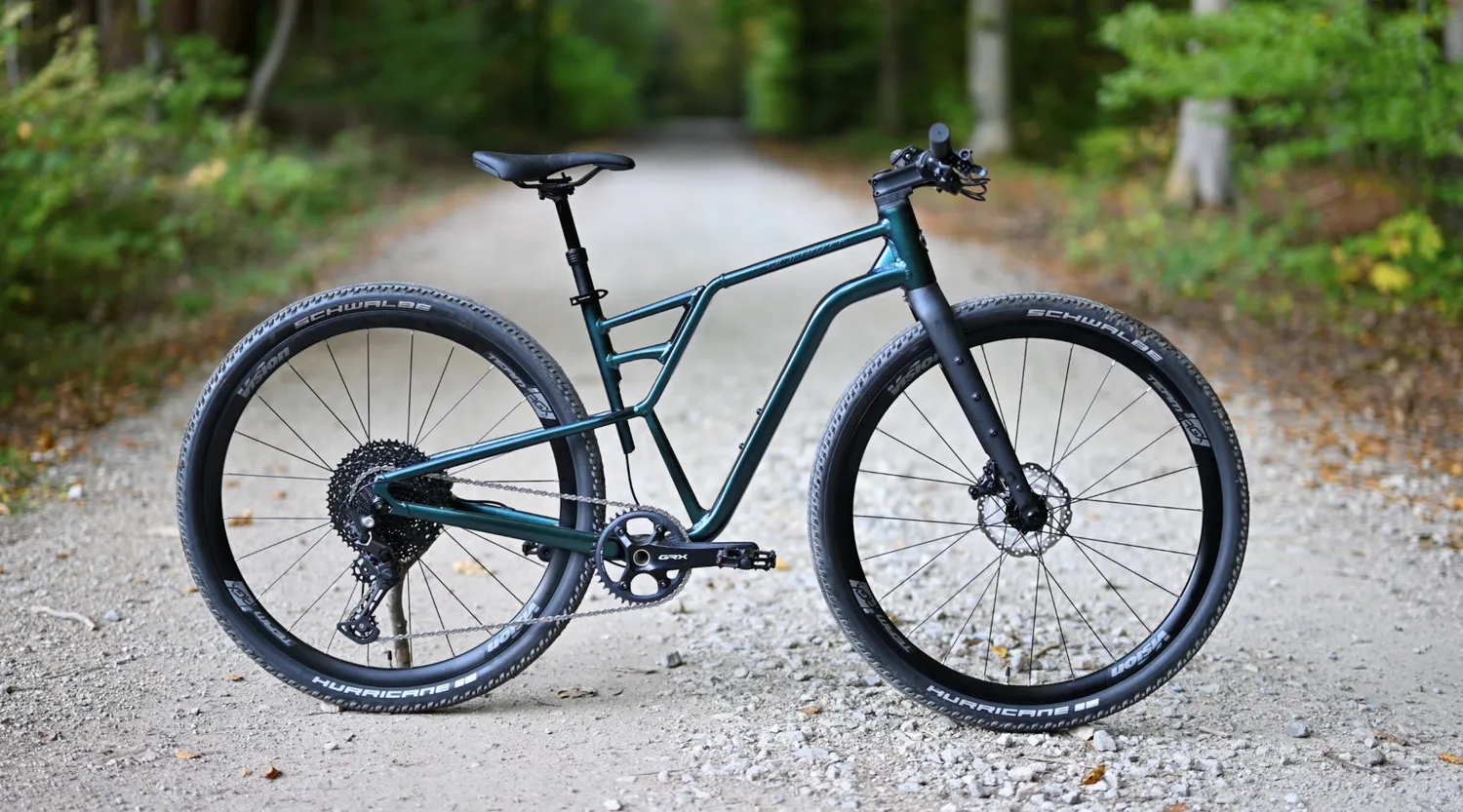 SilverRider Gravel Path flatbar gravelcykel marine 1x11