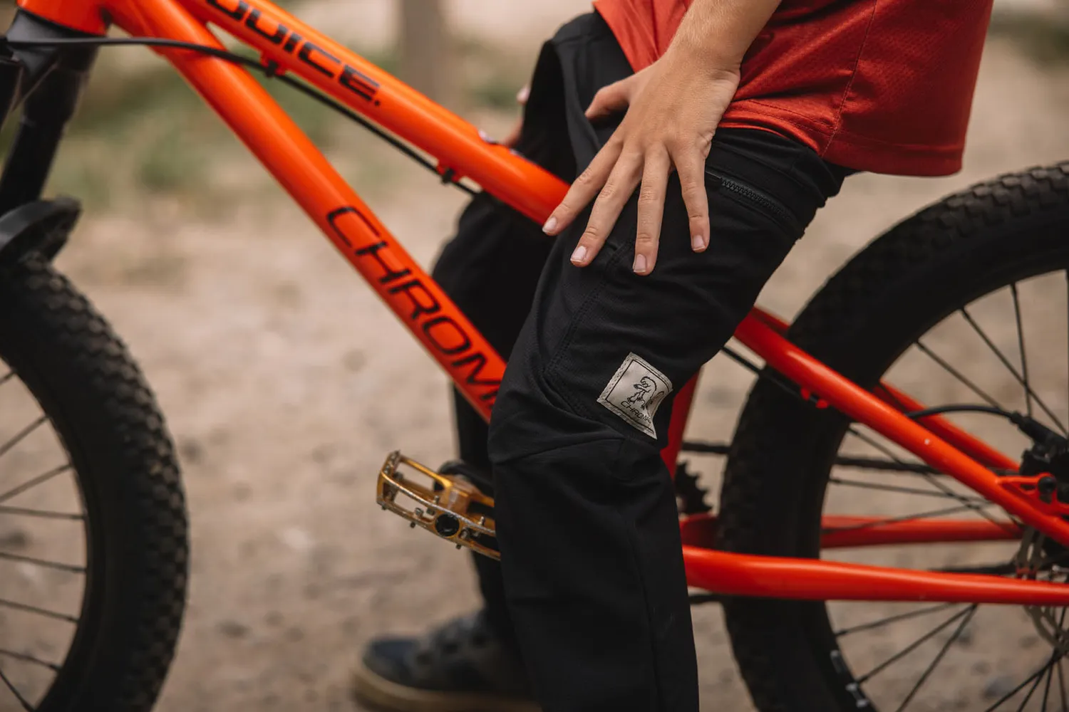 Chromag Atwell MTB-bukser børn sort cargo 6-12