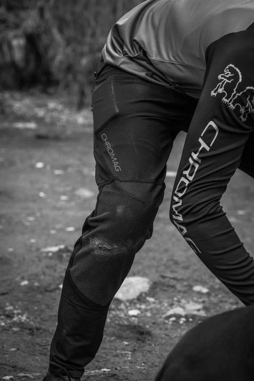 Chromag Feint bukser herre sort 34 stretch