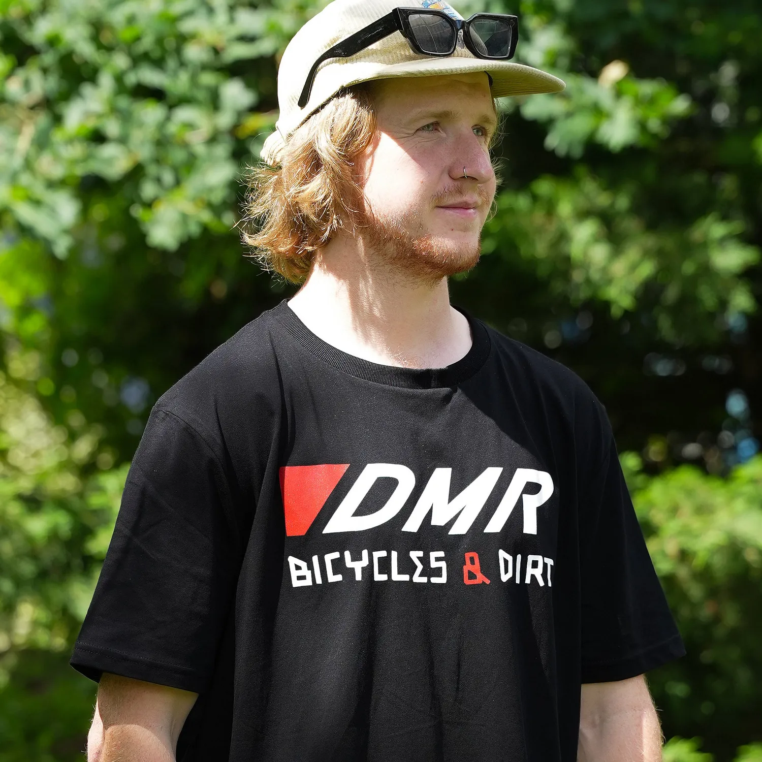 DMR Bicycles Dirt T-shirt sort økologisk bomuld