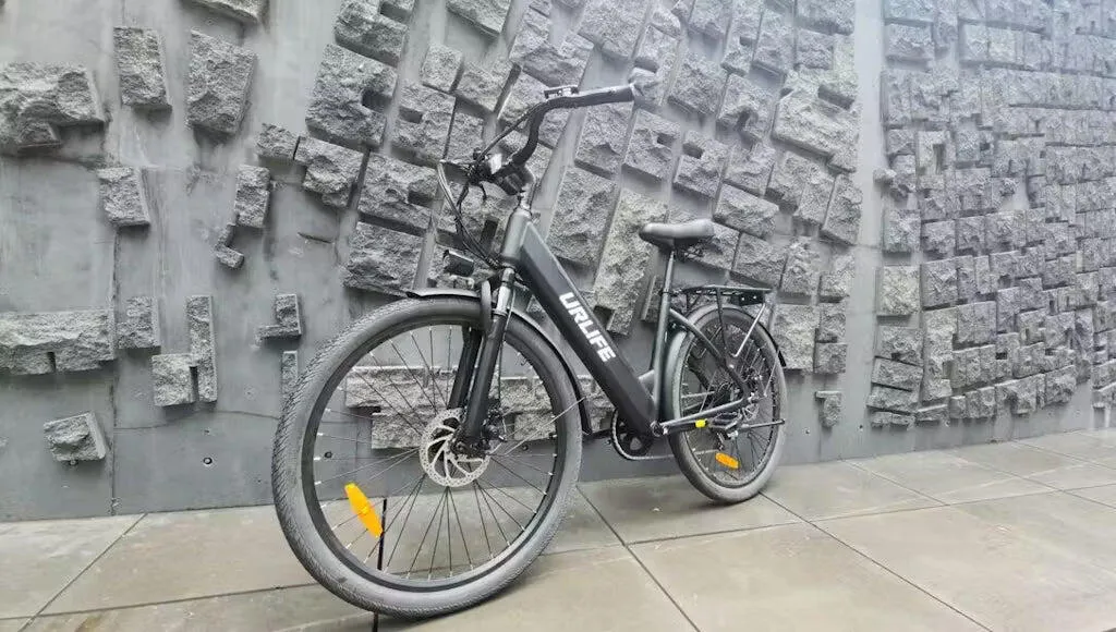 URLIFE E26 48V UK elcykel White testet på grus
