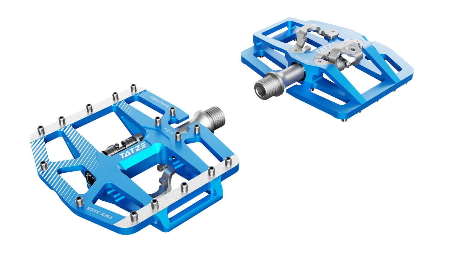 TATZE TWO-FACE 2 kombipedal sort SPD 16 PINs
