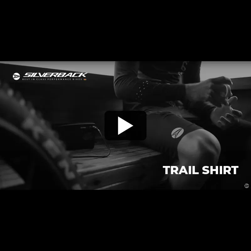 Silverback Trail cykeltrøje grå løs fit