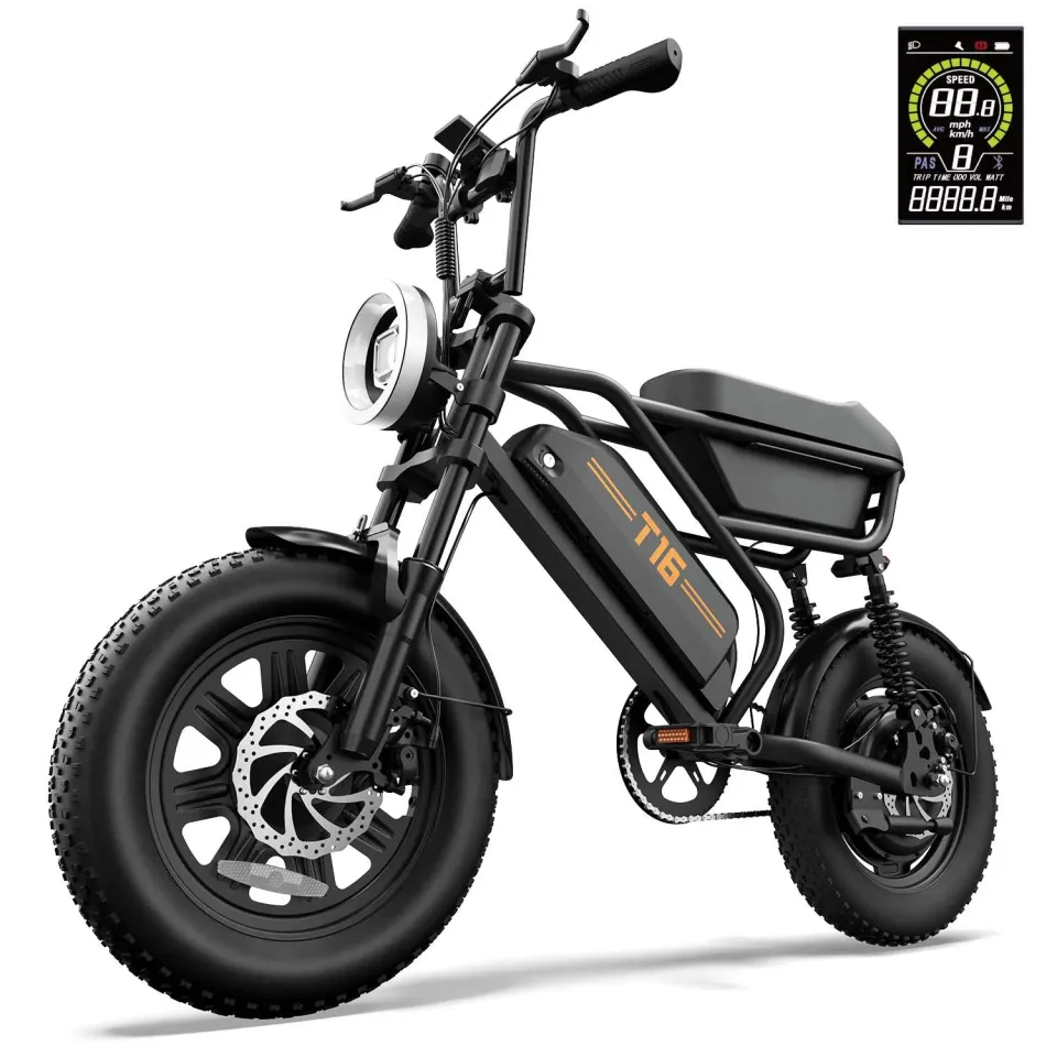 URLIFE T16 elcykel sort US-version