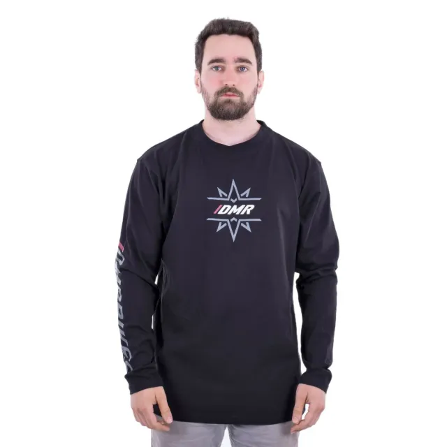 DMR Trailstar langærmet t-shirt bomuld sort