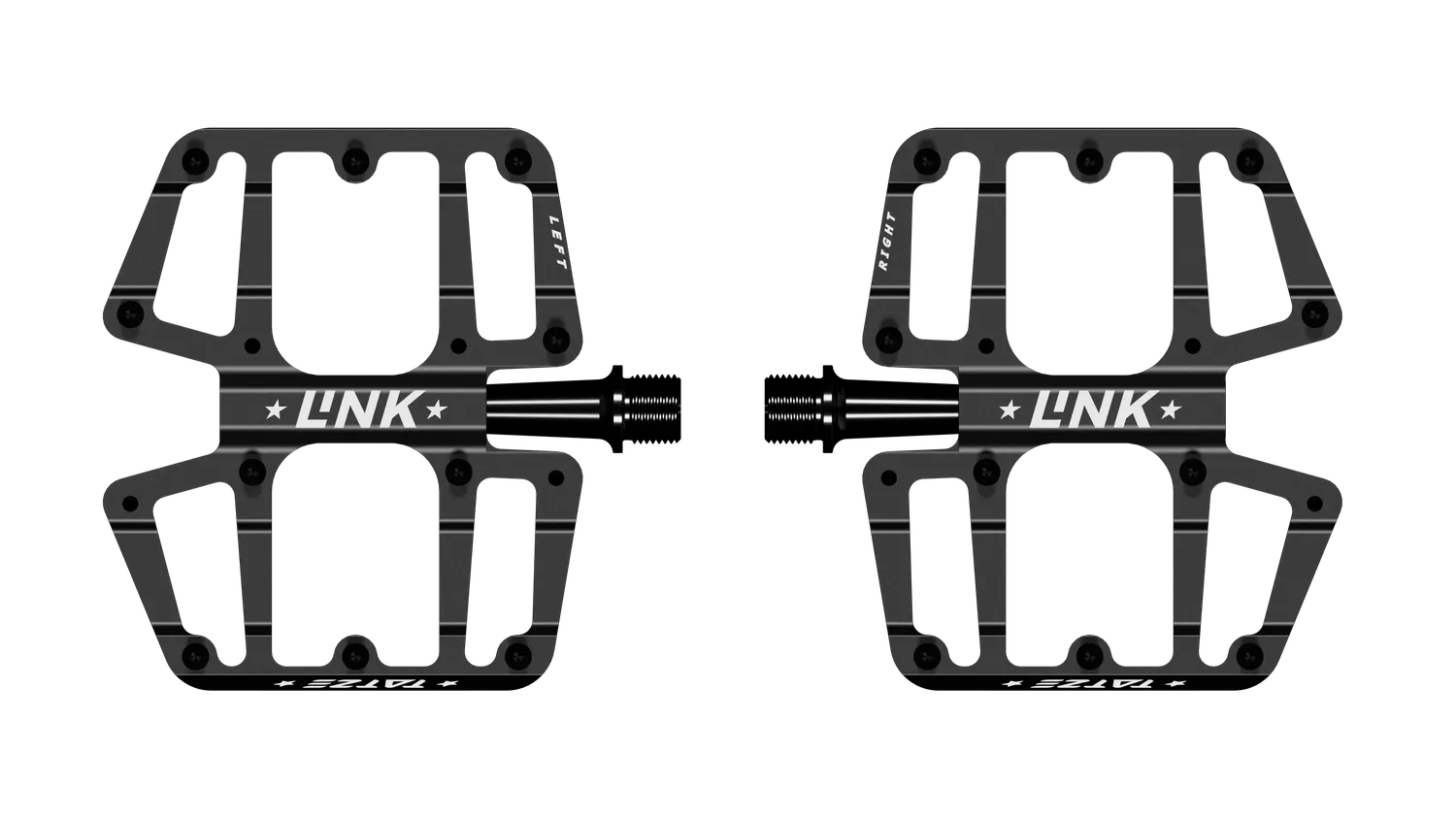 TATZE Link platformpedal flad sort
