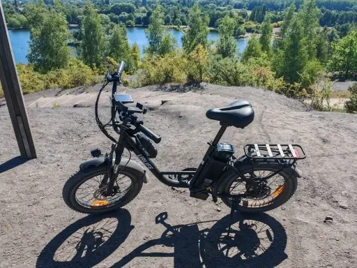 URLIFE E20 US elcykel Dusty Teal klar til spor