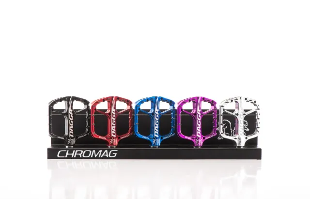 Chromag Slatwall pedaldisplay metal 5 mounts