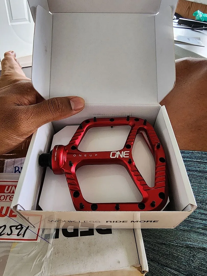 OneUp Aluminum platformpedaler sort tynde