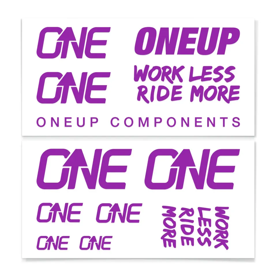 OneUp Carbon styr decals sæt lilla