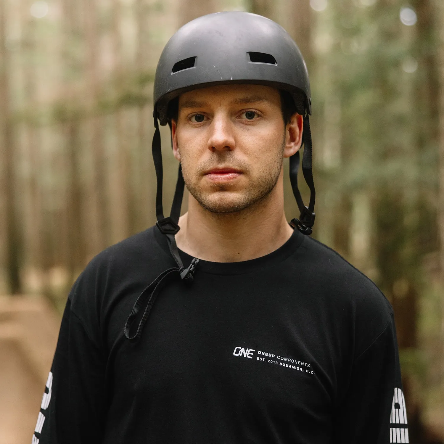 OneUp Team Logo langærmet t-shirt bomuld
