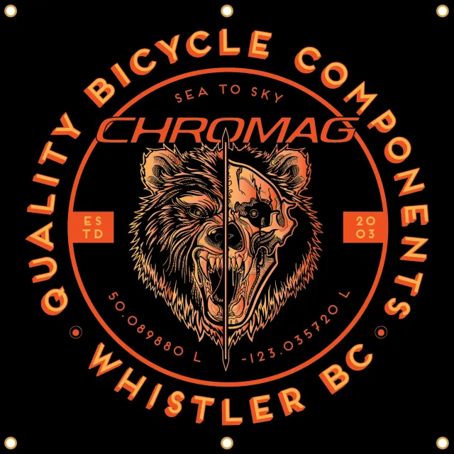 Chromag Banner vægflag Division Bear 44x46