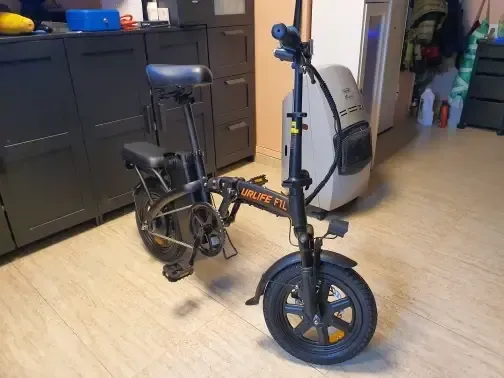 URLIFE T2 elcykel sort UK pendlerklar