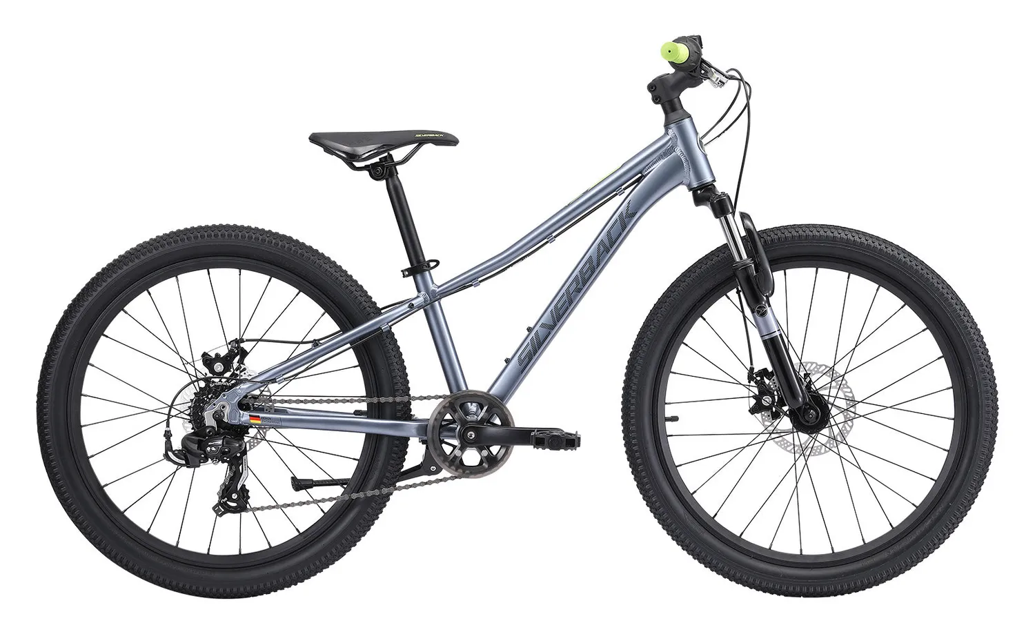 Silverback Spyke 24D Gen4 børnecykel grå/rød 7 gear