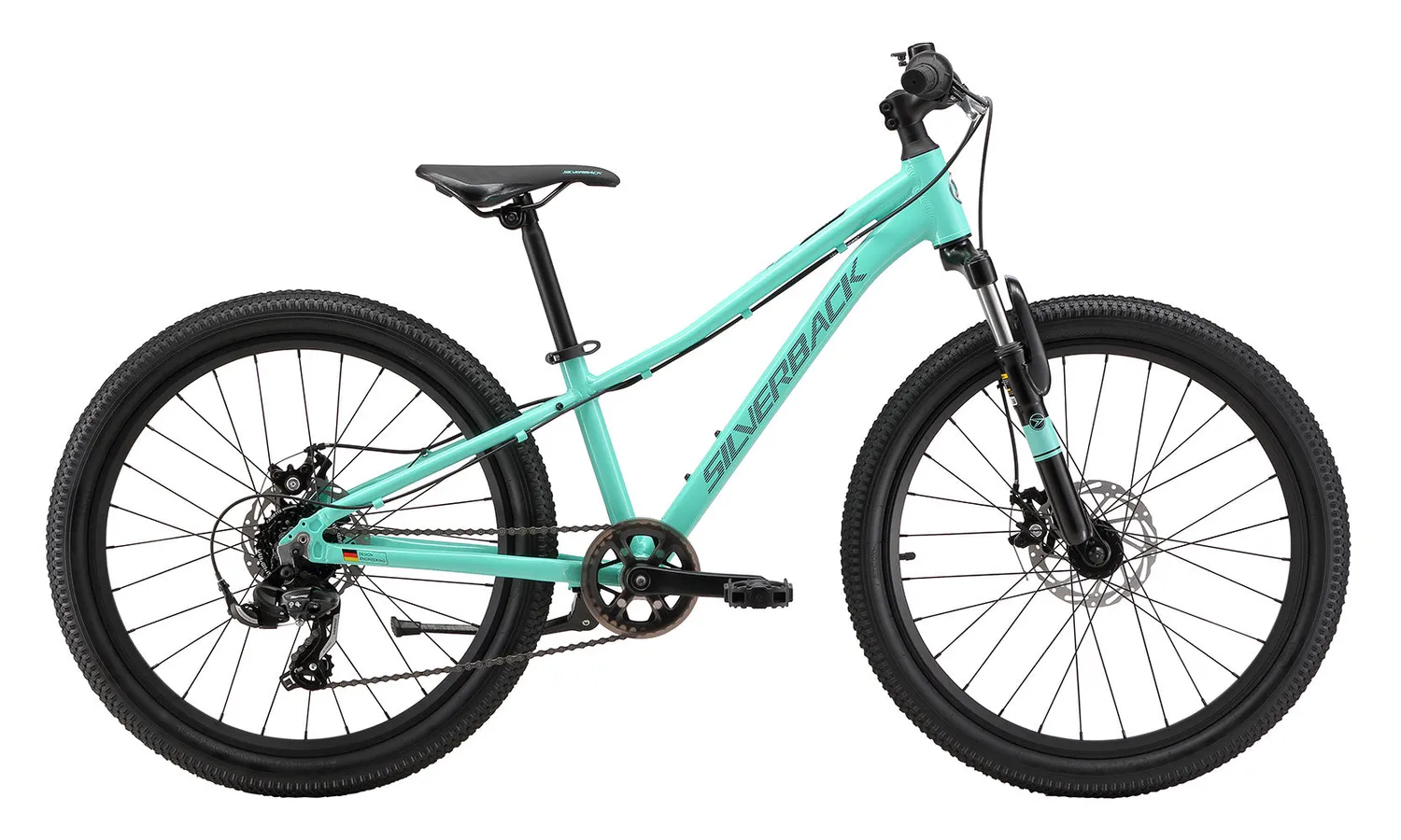 Silverback Spyke 24D Gen4 børnecykel grå/rød 7 gear
