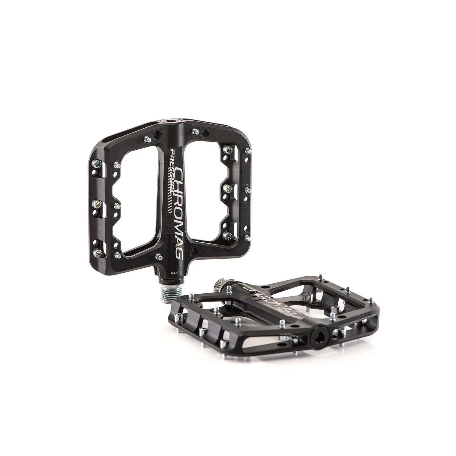 Chromag Pressure platformpedaler sort alloy