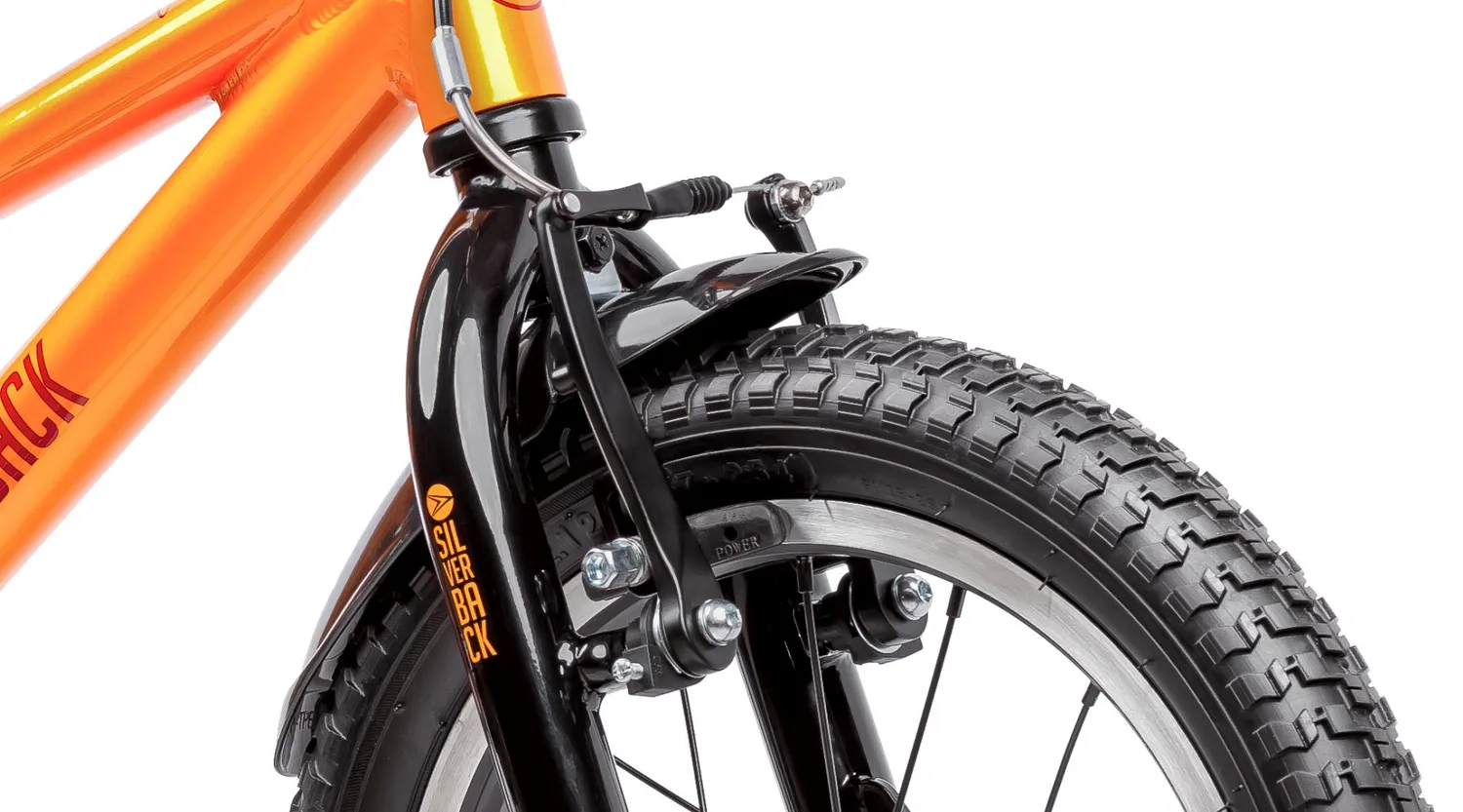 Silverback Skid 14 børnecykel 14" Flame Orange alu