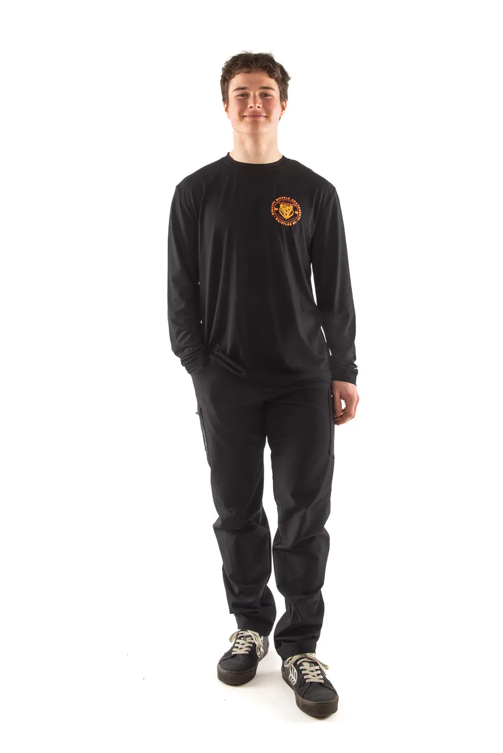Chromag Hunt Tech Tee herre Lockup Black