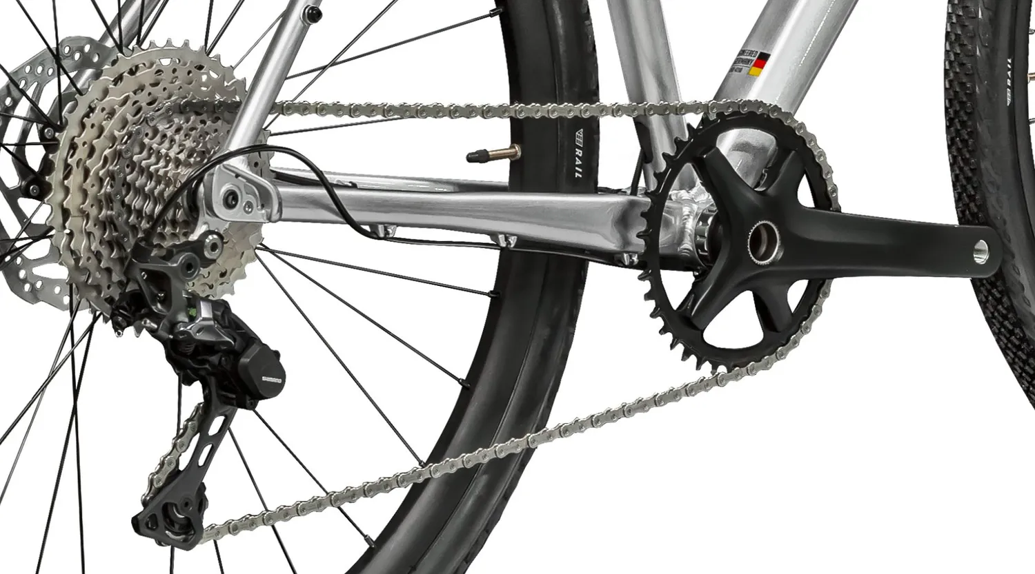 Silverback SE Series GR AL 11 gravelcykel S sølv 1x11