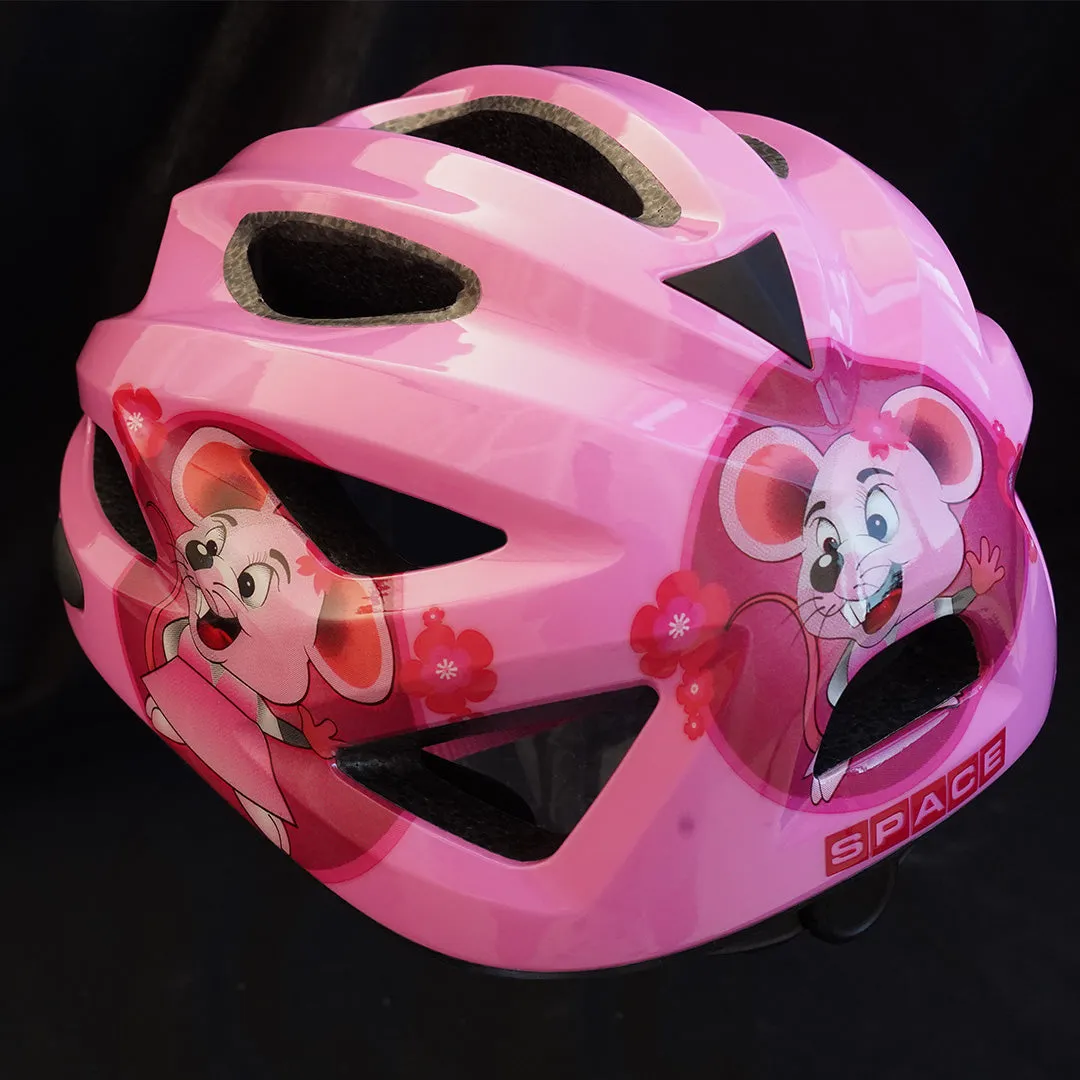 Silverback Space Sally Girls cykelhjelm mat pink let