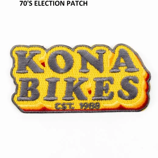 Kona Orbit strygemærke 6x6 cm