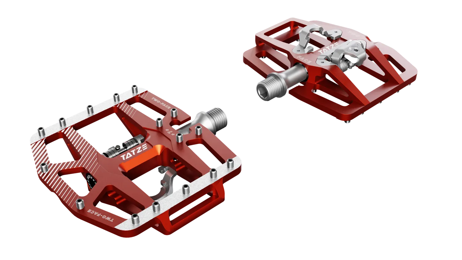 TATZE TWO-FACE 2 kombipedal sort SPD 16 PINs