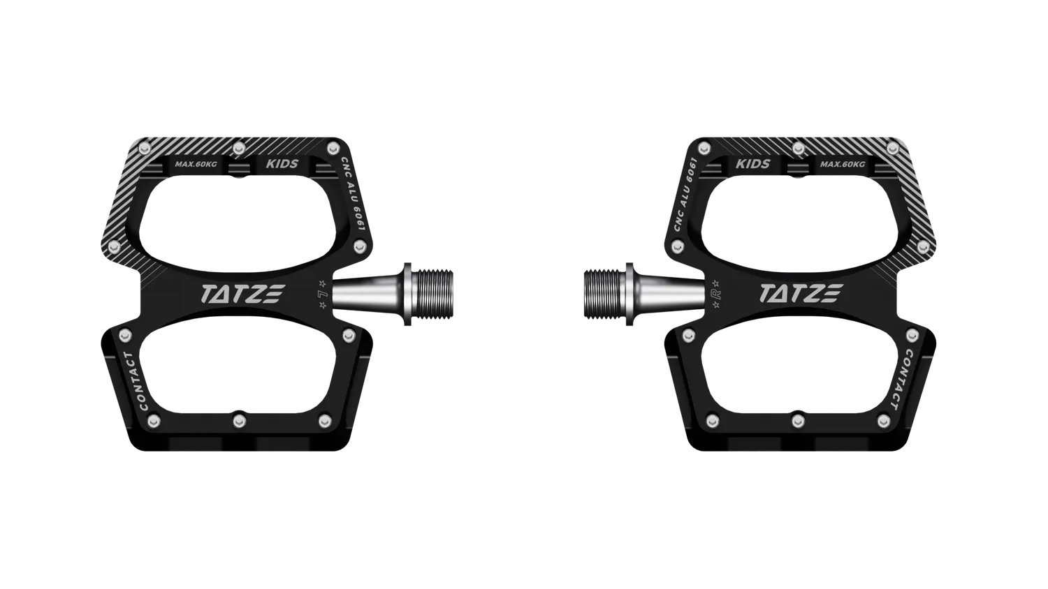 TATZE CONTACT CNC Kids børnepedal sort let
