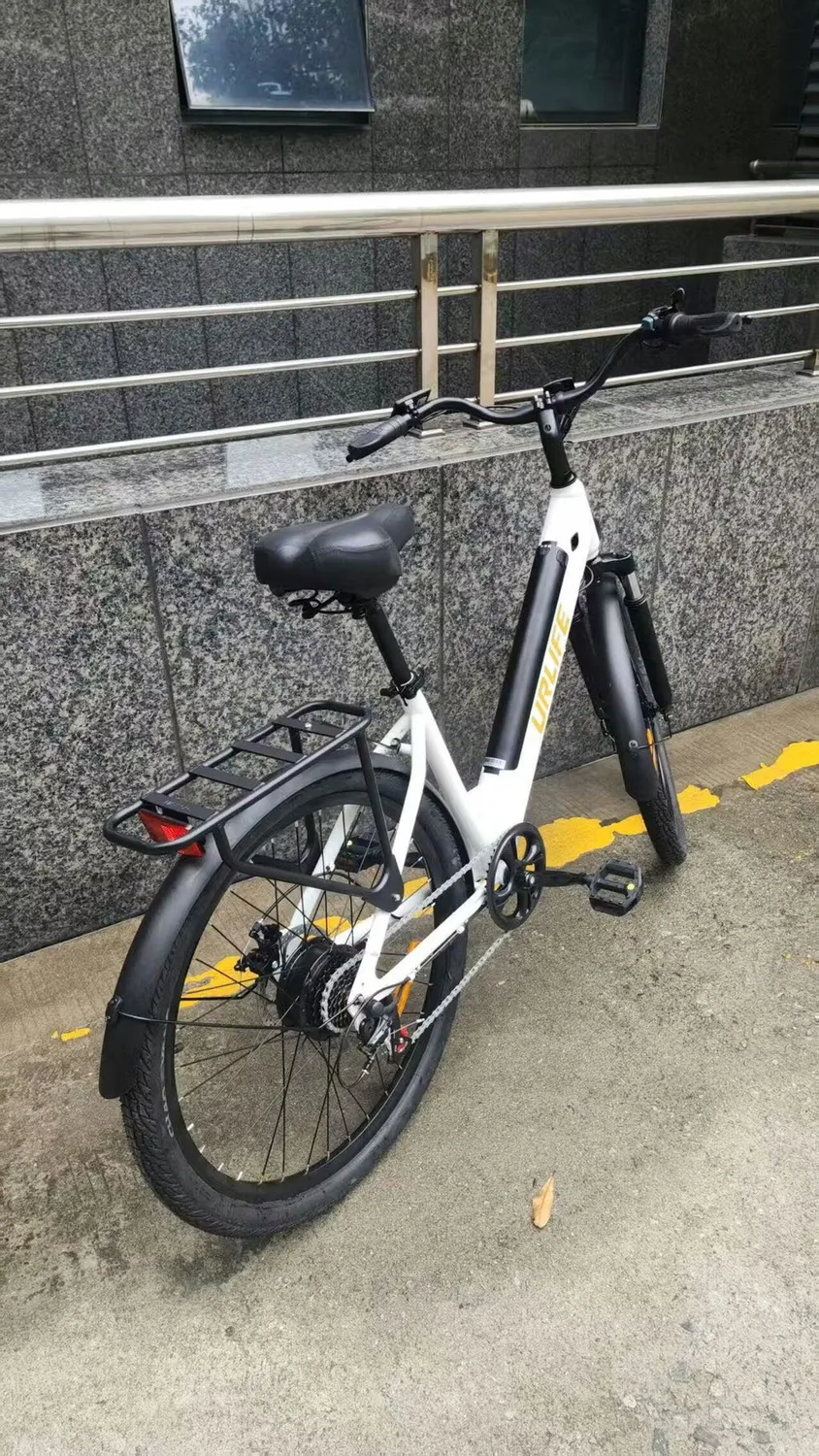 URLIFE E26 48V US elcykel White lang rækkevidde