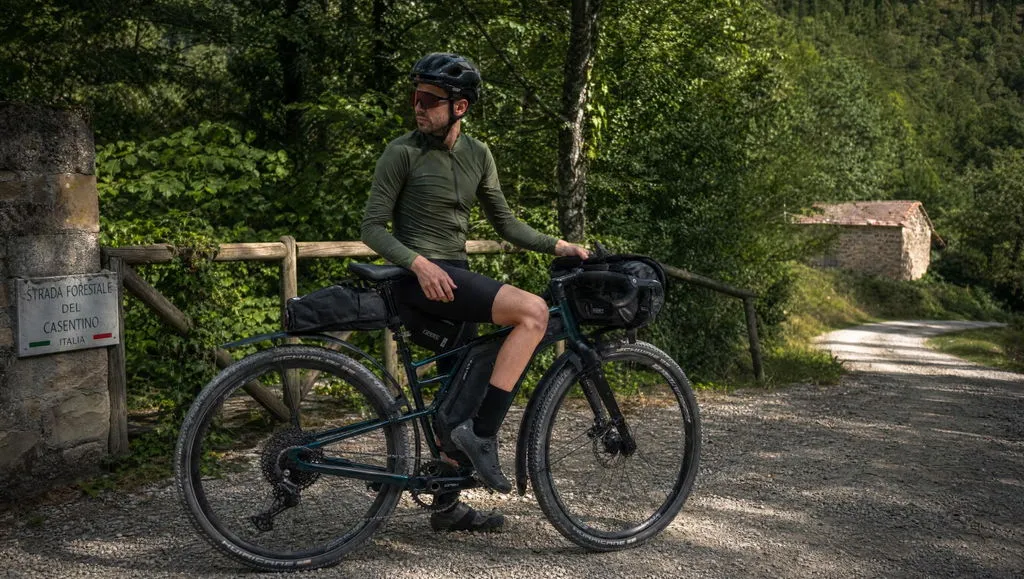 SilverRider Gravel Path flatbar gravelcykel marine 1x11