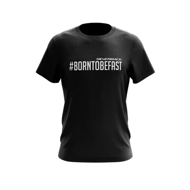 Silverback Born To Be Fast t-shirt sort – dry fit