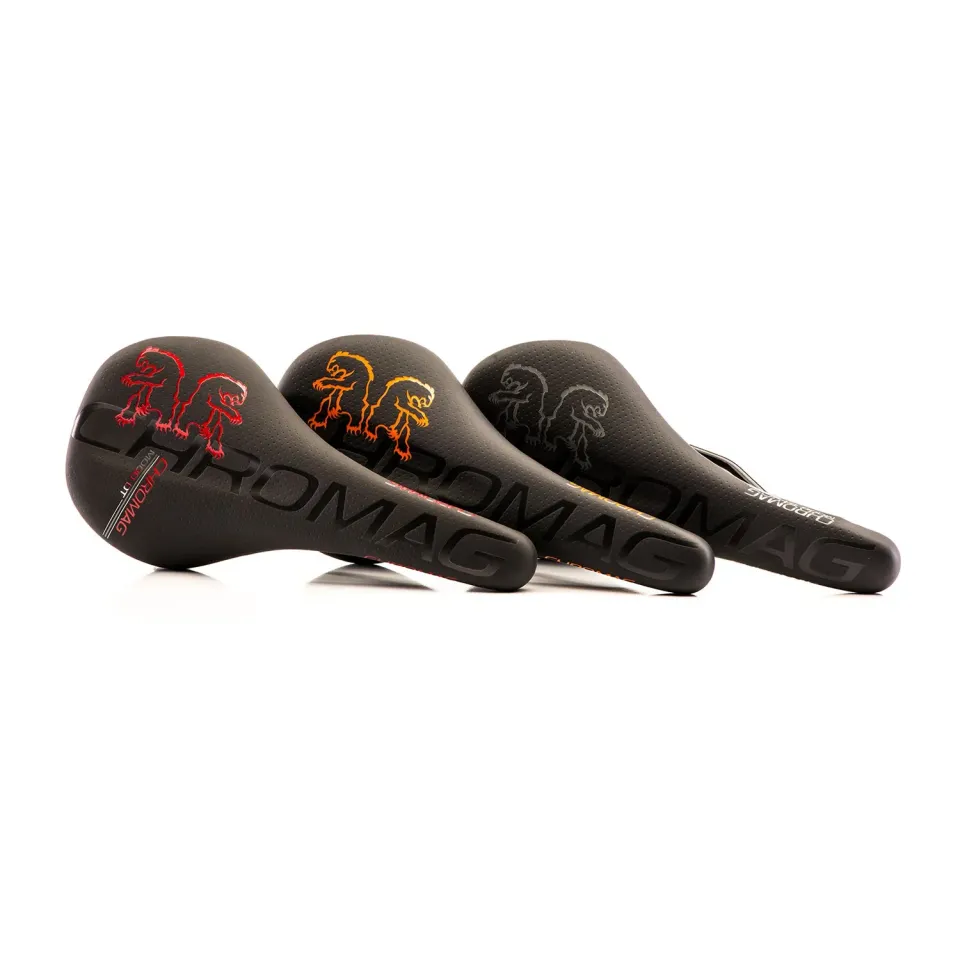 Chromag Mood DT sadel sort/orange chromoly