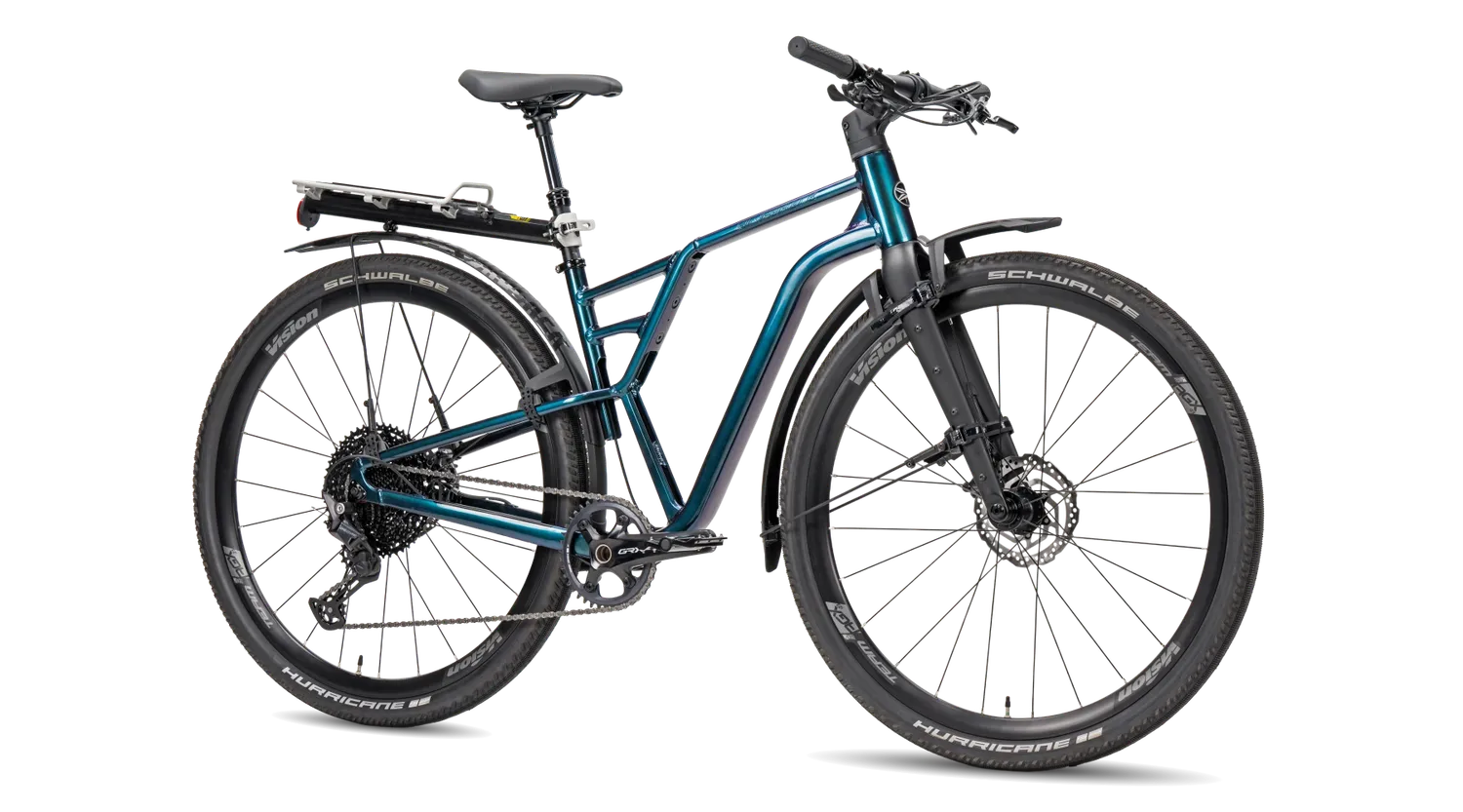 SilverRider Gravel Path flatbar gravelcykel marine 1x11