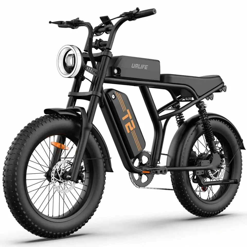 URLIFE T2 elcykel sort UK pendlerklar