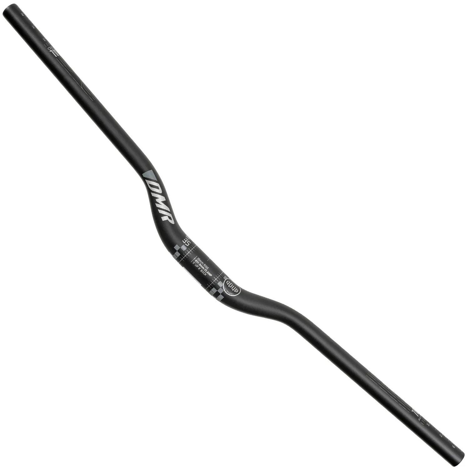 DMR Odub Vapour Blast MTB-styr sort 31,8 mm