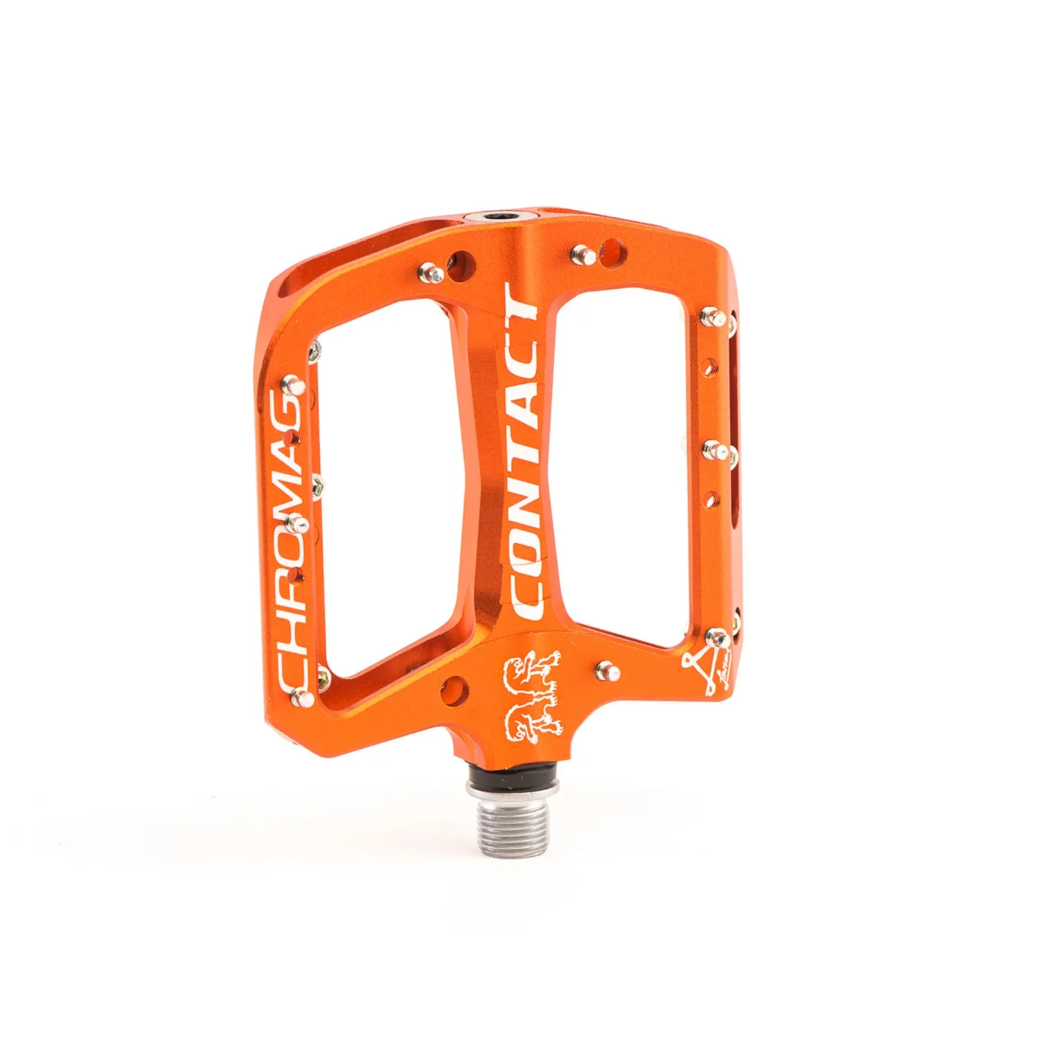Chromag Contact pedaler rød platform alloy